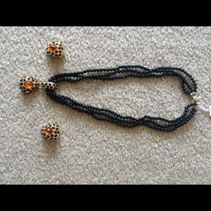 Vintage Signed Rizzo 1926 Necklace and Earring set